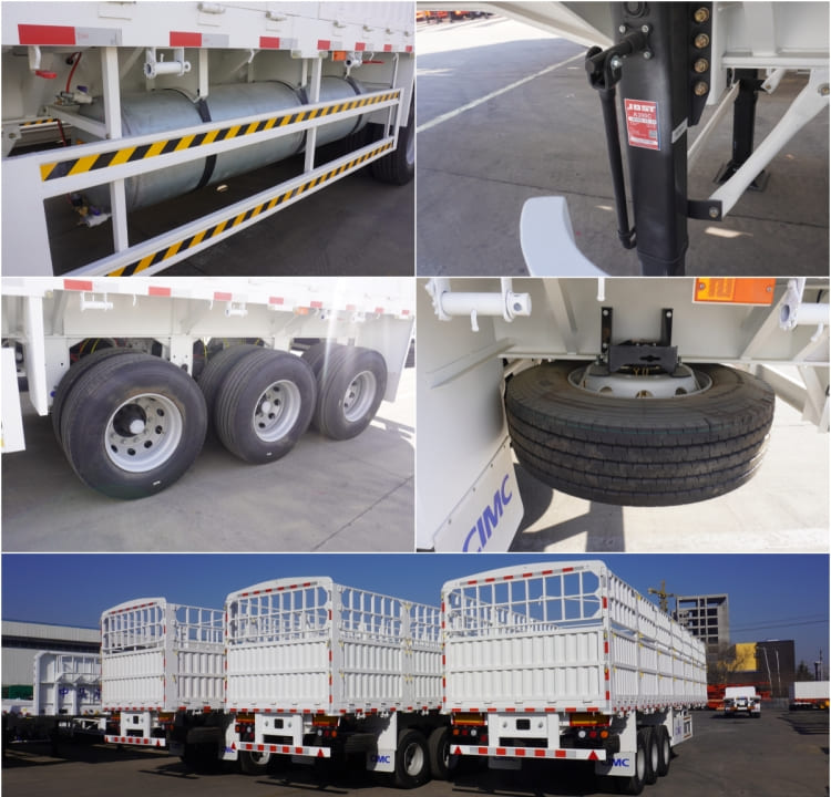 CIMC 60 Ton Livestock Fence Semi Trailer for Sale in Congo Kinshasa