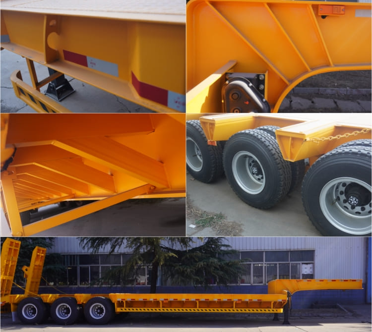 CIMC Tri Axle 60 Ton Low Bed Trailer for Sale in Guinea