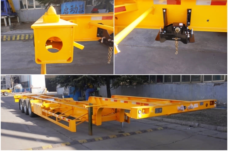 CIMC 40ft Skeleton Container Semi Trailer for Sale in Mauritius