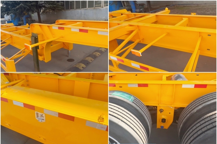 CIMC 40ft Skeleton Container Semi Trailer for Sale in Mauritius