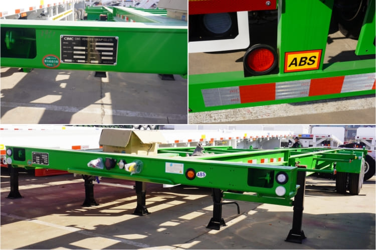 CIMC 2 Axle 40ft Container Chassis Trailer for Sale in Port Sudan