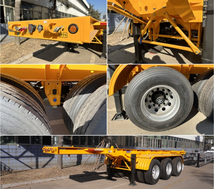 CIMC 20 Ft Sea Container Trailer Chassis for Sale in Mauritius