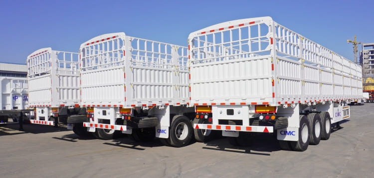 CIMC 3 Axle 40 Ton Fence Bulk Cargo Semi Trailer for Sale in Uganda