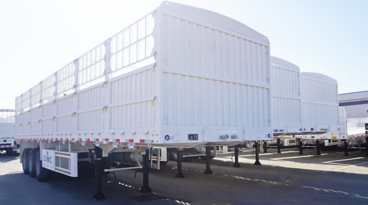 CIMC 3 Axle 40 Ton Fence Bulk Cargo Semi Trailer for Sale in Uganda