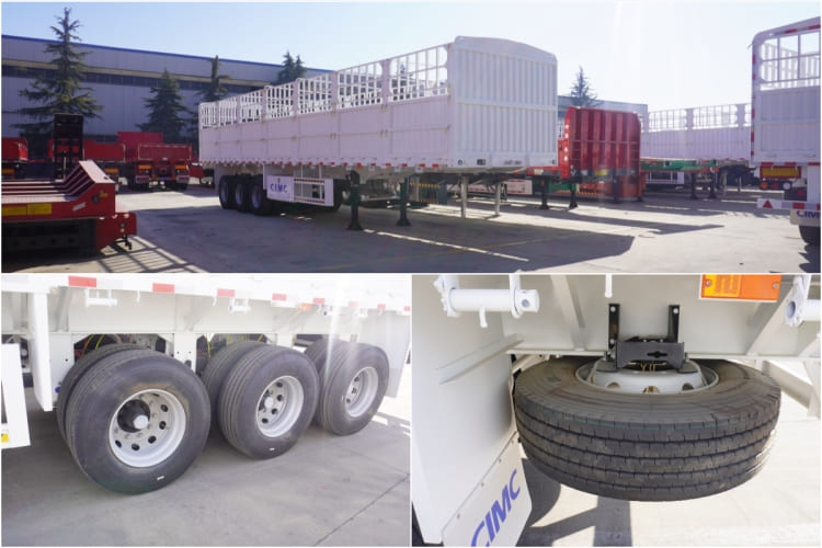 CIMC 3 Axle 40 Ton Fence Bulk Cargo Semi Trailer for Sale in Uganda