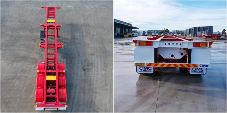 CIMC 40 Ft Shipping Container Trailer Chassis for Sale in Madagascar