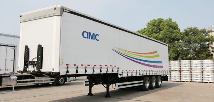 CIMC Curtain Side Door Open Semi Trailer for Sale in Tanzania