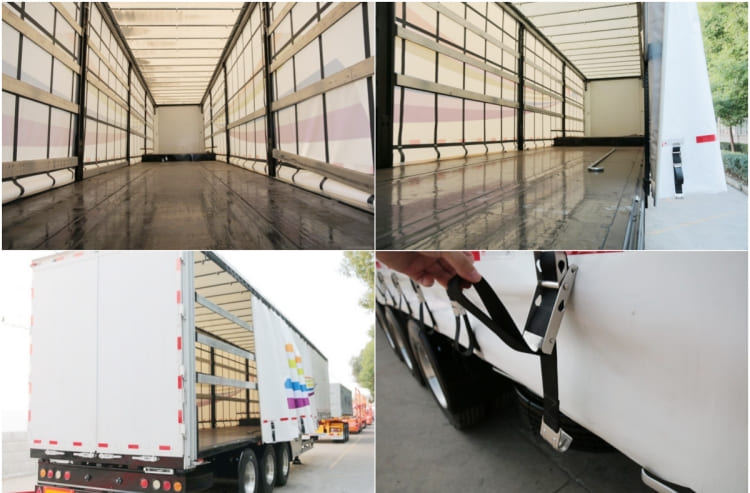 CIMC Curtain Side Door Open Semi Trailer for Sale in Tanzania