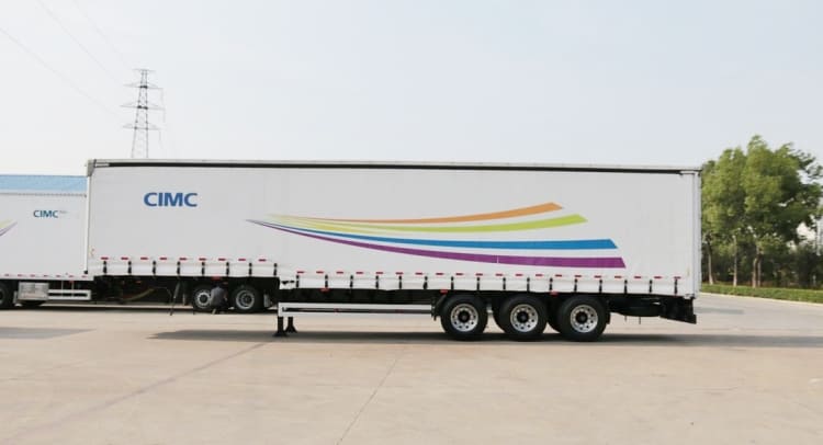 CIMC Curtain Side Door Open Semi Trailer for Sale in Tanzania