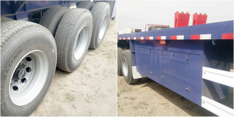 CIMC 3 Axle 40 Ft Flatbed Semi Trailer for Sale in Kenya