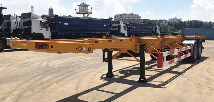 CIMC 2 Axle 40ft Skeleton Container Semi Trailer for Sale in Mauritius