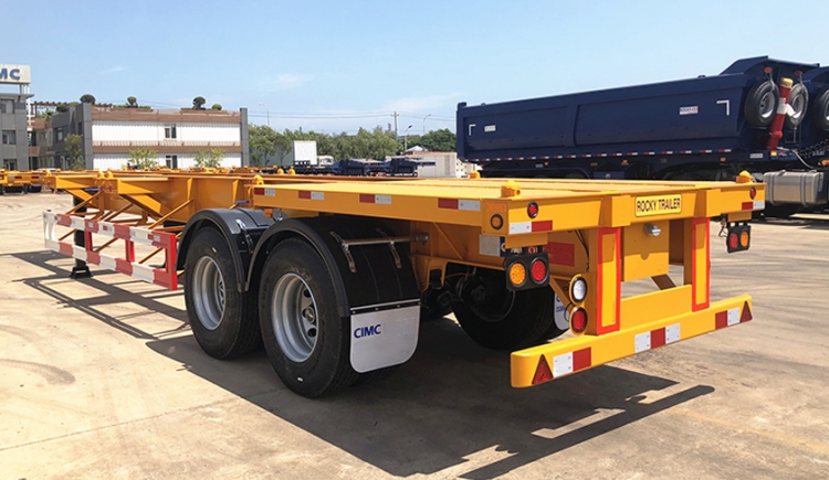 CIMC 2 Axle 40ft Skeleton Container Semi Trailer for Sale in Mauritius