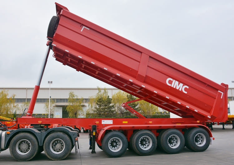 4 Axle Heavy Duty End Dump Truck Trailer for Sale in Kenya