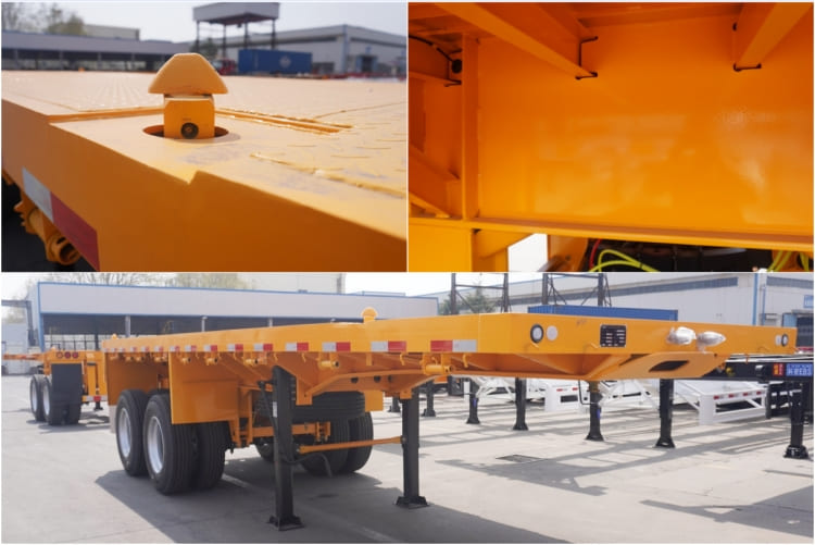 CIMC 2 Axle 20 Foot Flatbed Trailer for Sale in Jamaica