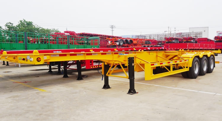 CIMC 3 Axles 40feet Skeleton Semi Trailer for Sale in Mauritius