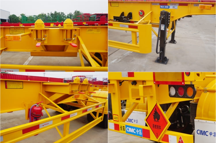 CIMC 3 Axles 40feet Skeleton Semi Trailer for Sale in Mauritius