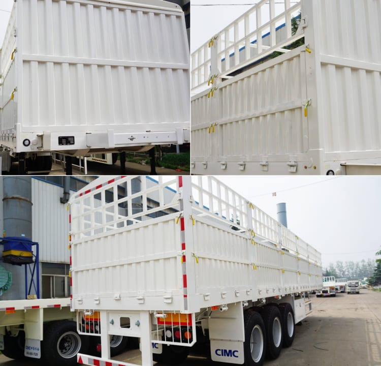 CIMC Tri Axle Fence Semi Trailer 50 Tons for Sale in Sudan