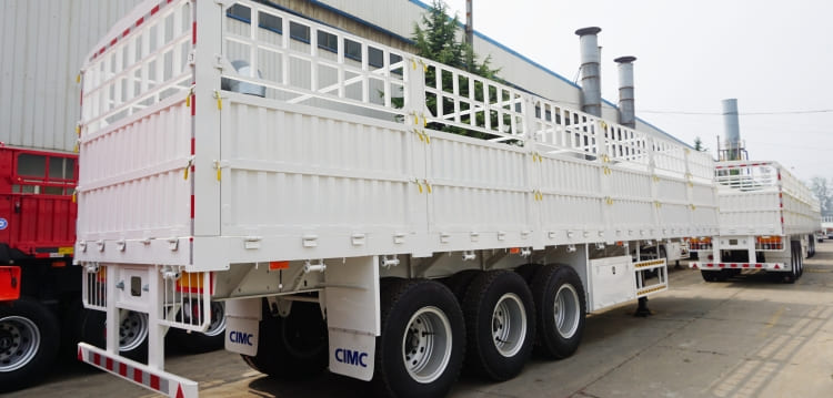 CIMC Tri Axle Fence Semi Trailer 50 Tons for Sale in Sudan
