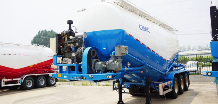 CIMC 3 Axle Pneumatic Dry Bulk Cement Tanker Trailer for Sale in Uruguay