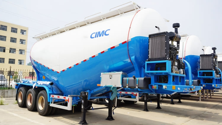 CIMC 3 Axle Pneumatic Dry Bulk Cement Tanker Trailer for Sale in Uruguay