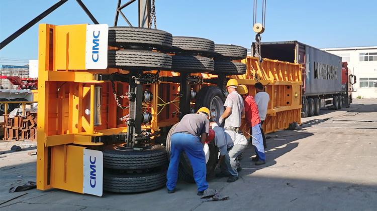 CIMC 40 FT Container Flatbed Trailer for Sale in Congo
