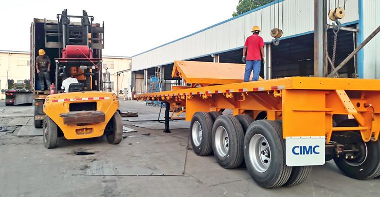 CIMC 40 FT Container Flatbed Trailer for Sale in Congo