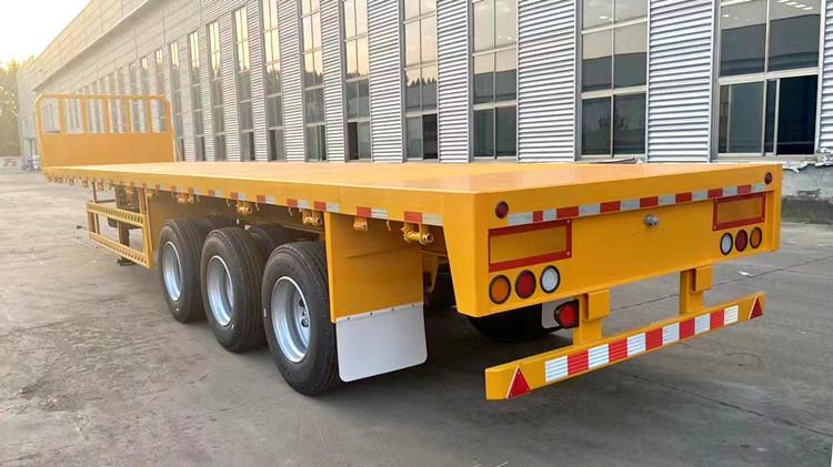 CIMC 3 Axle Flatbed Semi Trailer for Sale In Zambia