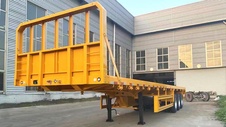 CIMC 3 Axle Flatbed Semi Trailer for Sale In Zambia