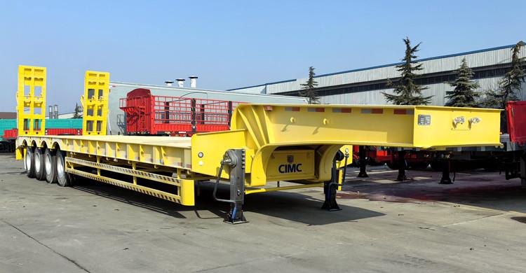 CIMC 4 Axle 100T Lowbed Trailer for Sale in Mauritania
