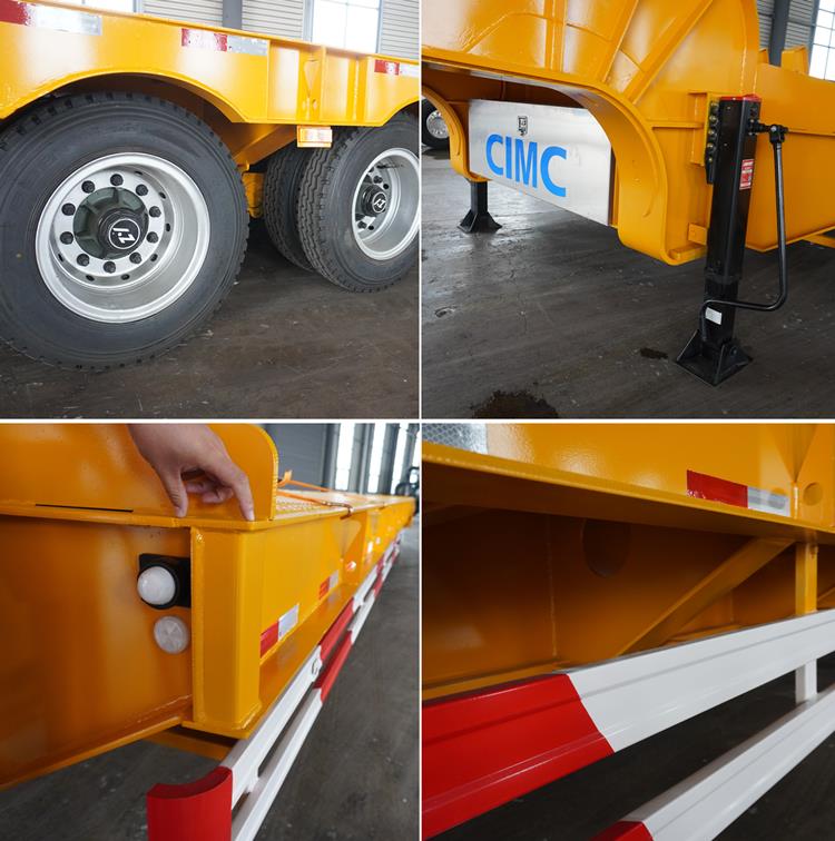 Details of 60 Ton Tri Axle Low Loader Truck Trailer for Sale