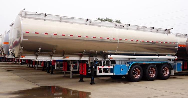 CIMC Tri Axle 42000 Liters Aluminum Tanker Trailer for Sale In Djibouti
