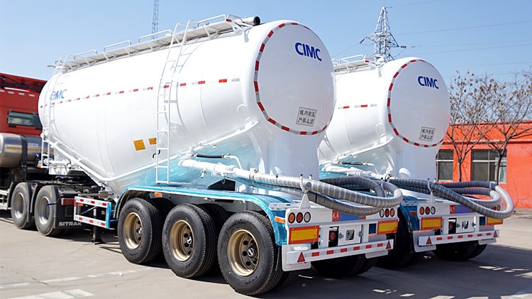 CIMC 3 Axle 35ton Powder Tanker Trailer Details