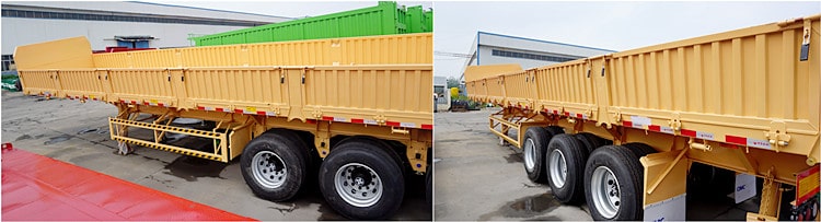 CIMC Tri Axle 34Ton Side Tipper Trailer for Sale in Ghana