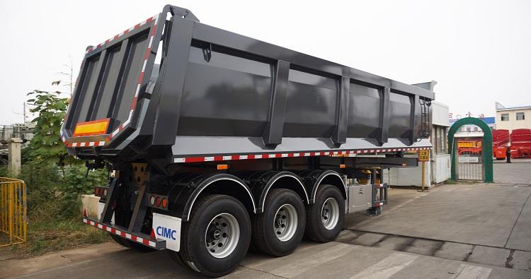 CIMC 50 Ton 3 Axle End Dump Trailer for Sale in Mozambique