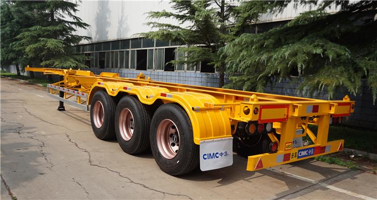 CIMC 3 axle container chassis trailer for sale