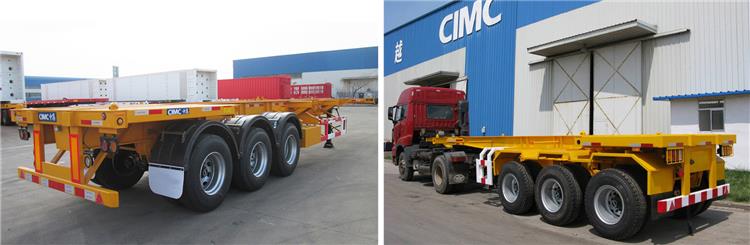 CIMC tri axle 20/40ft container chassis