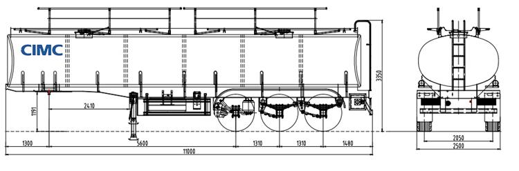 CIMC 45000 Liters 3 Axle Fuel Tanker Trailer for Sale In Nigeria Lagos