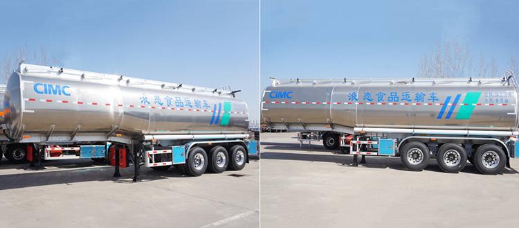 CIMC 42000 Liters Stainless Steel Tanker Semi Trailer for Sale In Ghana