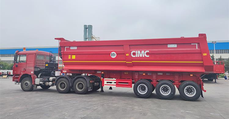 CIMC 4 Axle 60ton End Dump Tipper Trailer for Sale 
