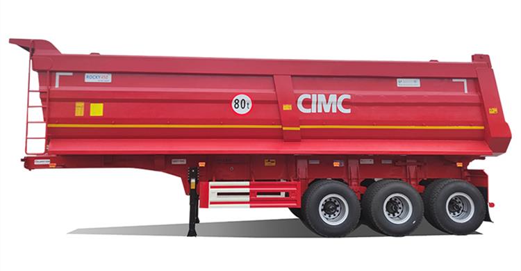 CIMC 4 Axle 60ton End Dump Tipper Trailer for Sale