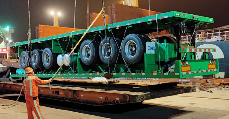 CIMC Tri Axle Flatbed Trailer for Sale In Mali