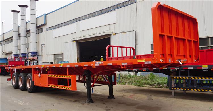 3 Axle Flatbed Trailer with Front Board for Sale In Zambia