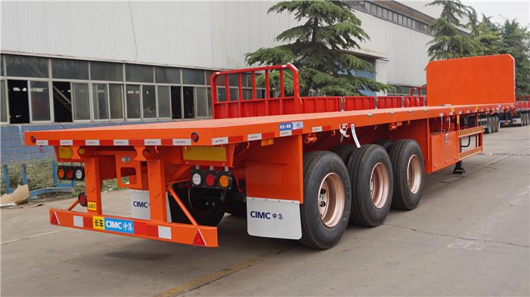 3 Axle Flatbed Trailer with Front Board for Sale In Zambia