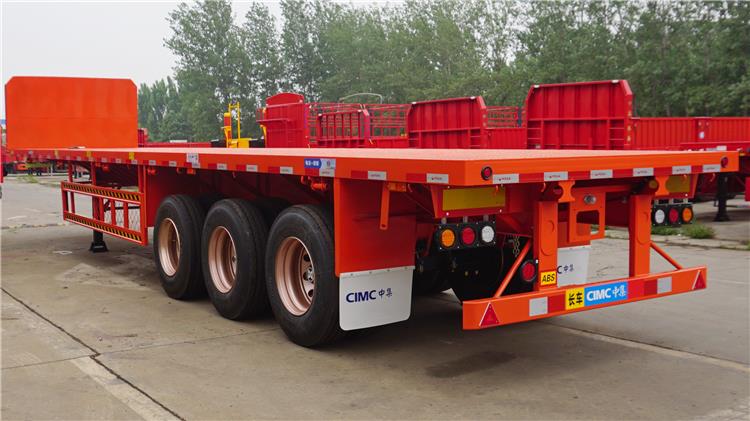 3 Axle Flatbed Trailer with Front Board for Sale In Zambia