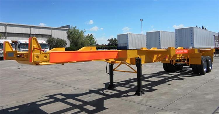 2 Axle 40 Ft Container Chassis Trailer for Sale In Tanzania