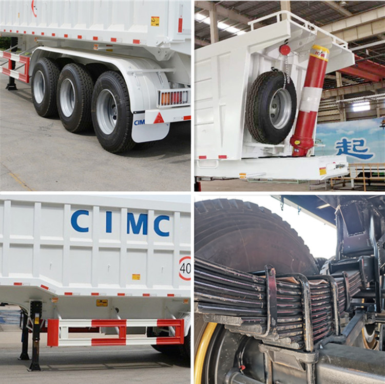 3 Axle 60 Ton End Dump Semi Trailer will be sent to Ghana