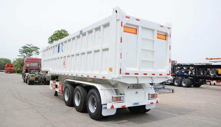 3 Axle 60 Ton End Dump Semi Trailer will be sent to Ghana