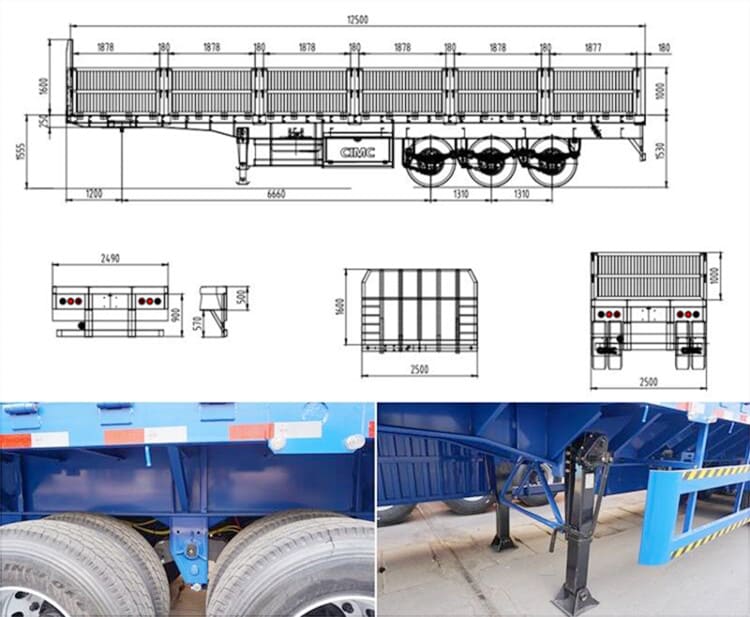 CIMC Tri Axle Trailer with Boards will be sent to Mozambique