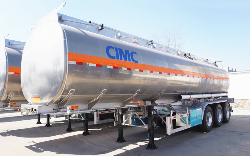 CIMC 3 axle aluminum fuel tanker trailer for sale