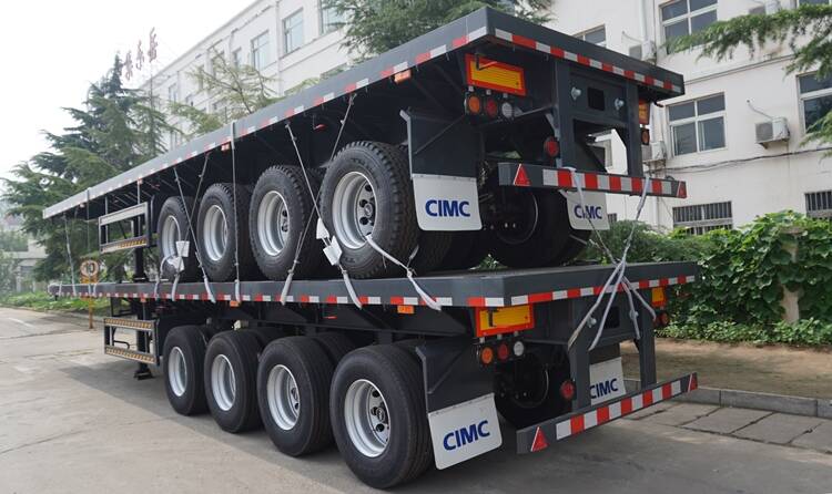4 Axle Flatbed Container Trailer